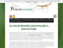 Tablet Screenshot of phasmiduniverse.com